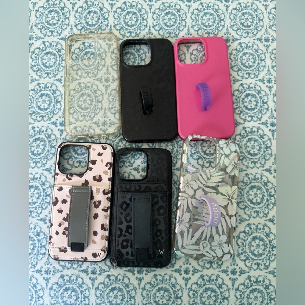 Lot of iPhone 13 Pro Loopy Cases and Walli Cases